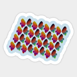 Tropical Fish Pattern Sticker